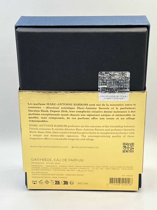 Marc-Antoine Barrois Ganymede edp 100 мл Оригинал Новый Дизайн
