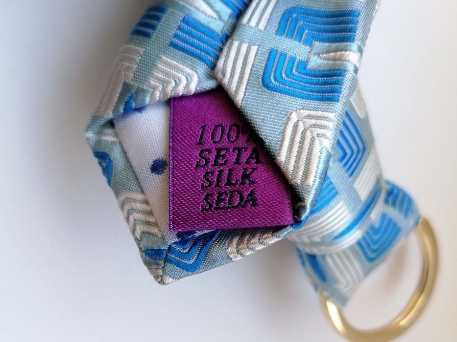 Porta chaves gravata 100% seda