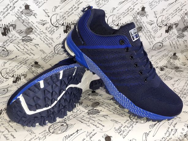 Чоловічі кросівки в стилі Adidas Marathon красівки сині хакі сітка