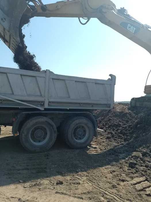 Usługi transportowe materiałów sypkich piasek, żwir, ziemia, beton