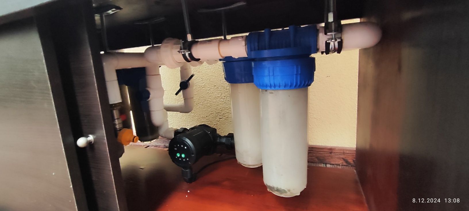 Akwarium 200l z szafką i filtrami tłem komplet