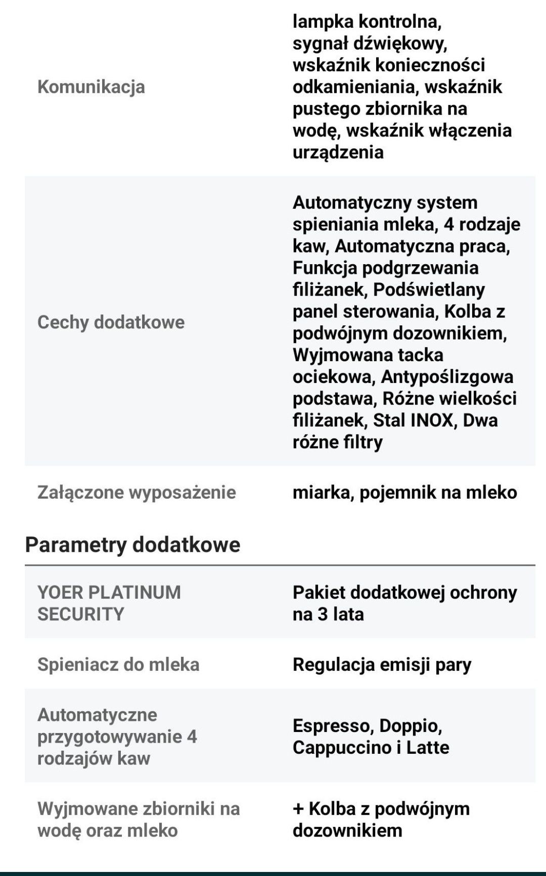 Kawiarka ze spienianiem mleka ekspres Klarstein
Sprawna. 
Ekspres ci