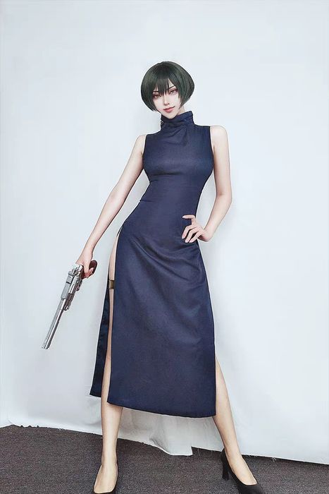 Косплей костюм з перукою Май Дзенін Магічна битва аніме