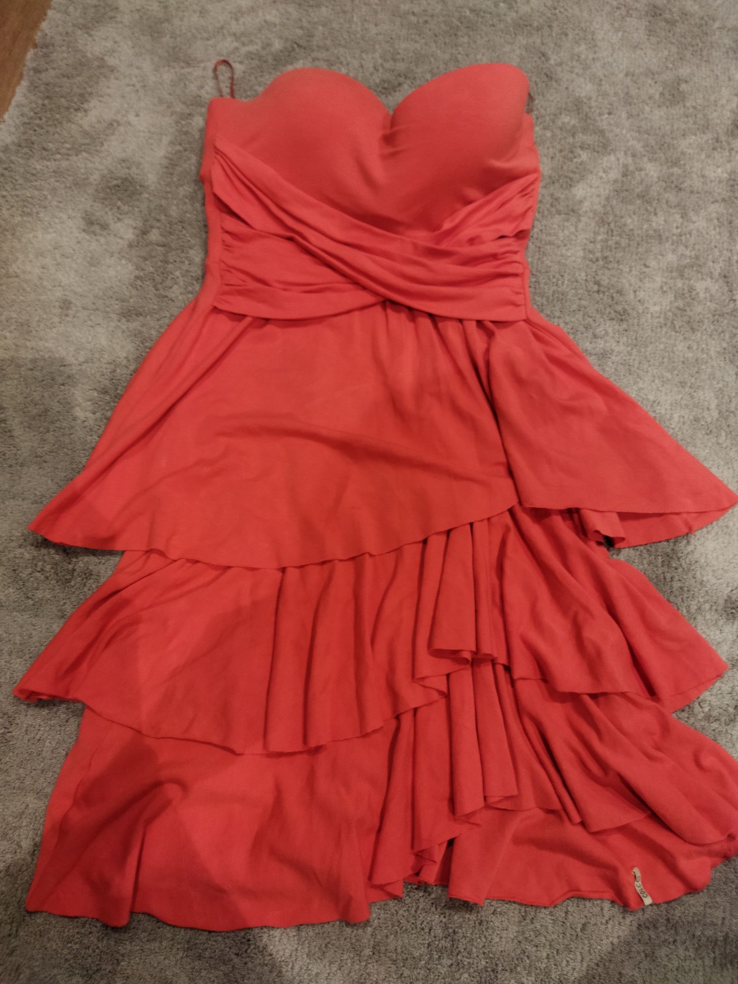 Vestido cai cai coral da Colcci