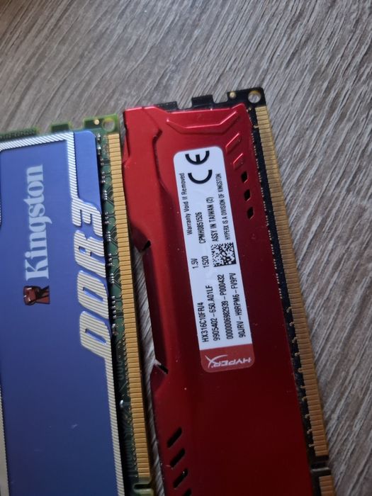 Karty RAM Fury Hyperx blu, Kingston