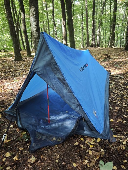 Nowy niemiecki namiot high peak minilite trekkingowy 2-osobowy 1kg