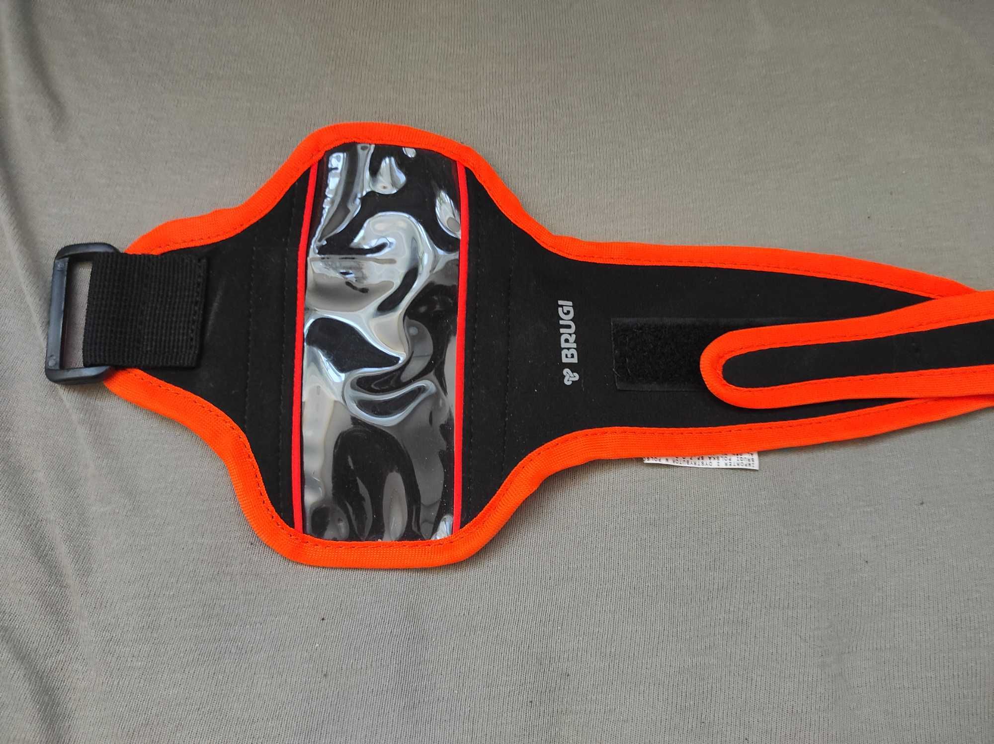 BRUGI Opaska Pokrowiec na Mp3 itp do biegania na rower, folia, rzep