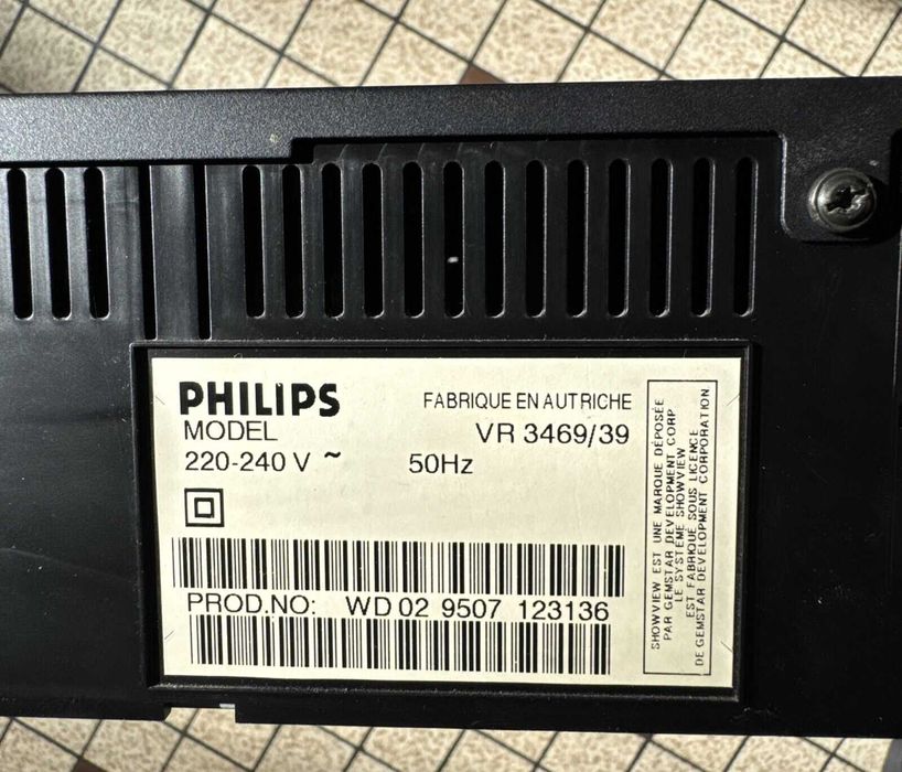 Leitor VHS Philips/Magnetoscope – Totalmente funcional – Imagem nítida