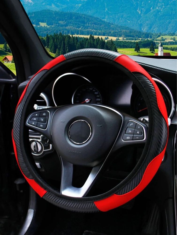 Capa de volante em fibra de carbono- Conforto, Estilo e Performance
