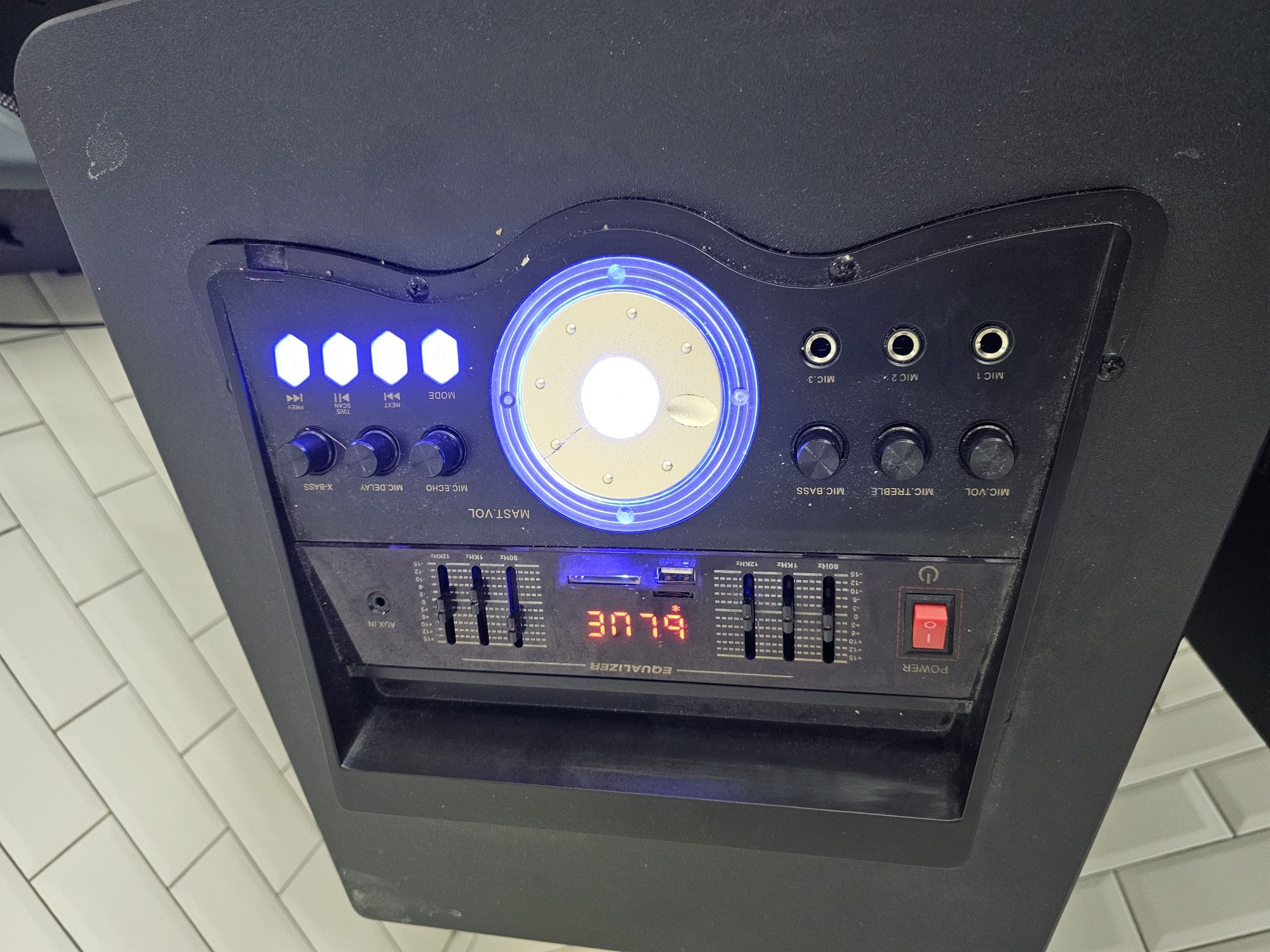 Потужні активні колонки RB-886 Пара, 400W, Bass 15", Bluetooth