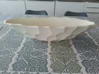 Fruteira em cor branco pérola