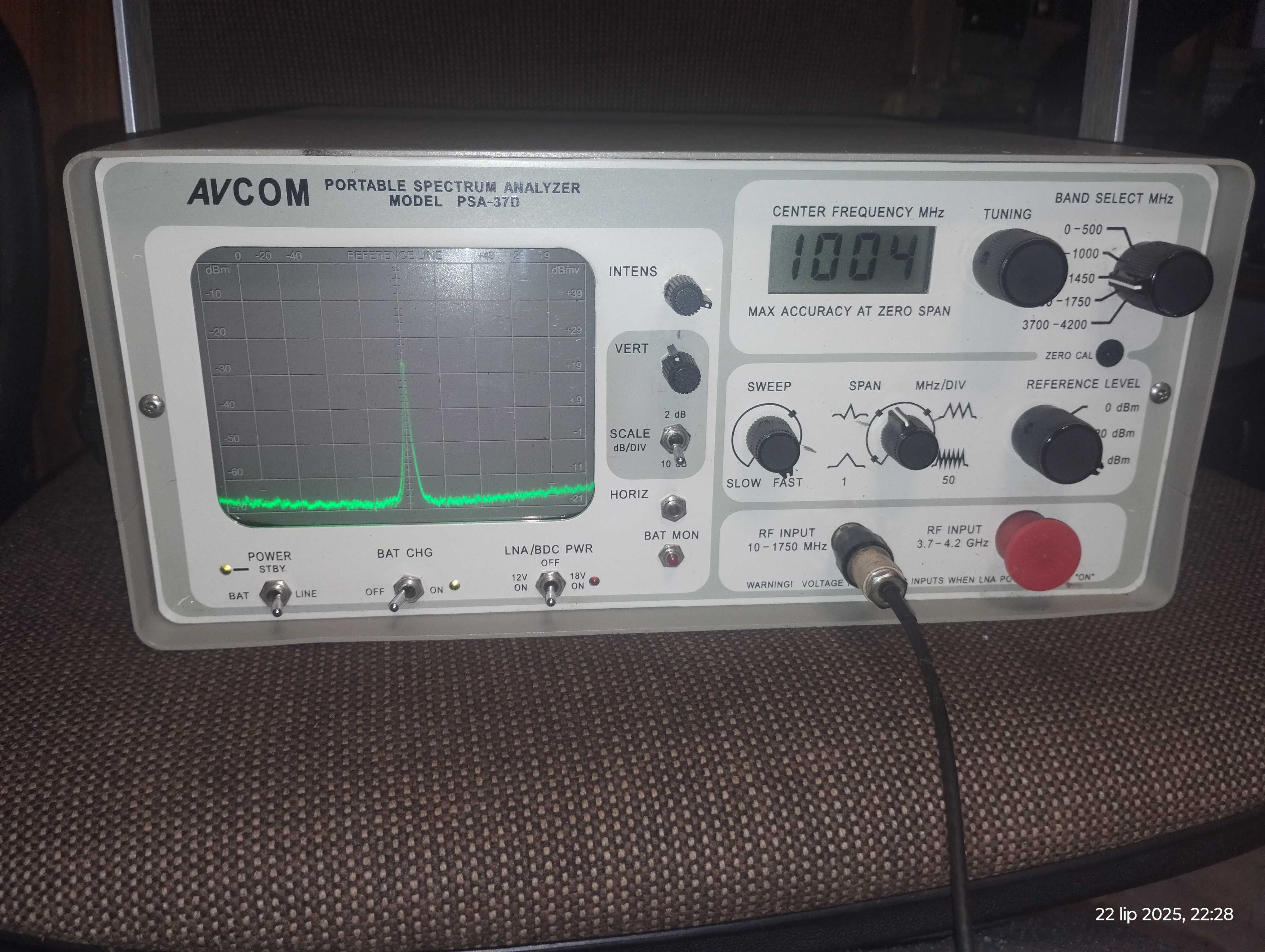Analizator widma Avcom PSA37D 4,2GHz