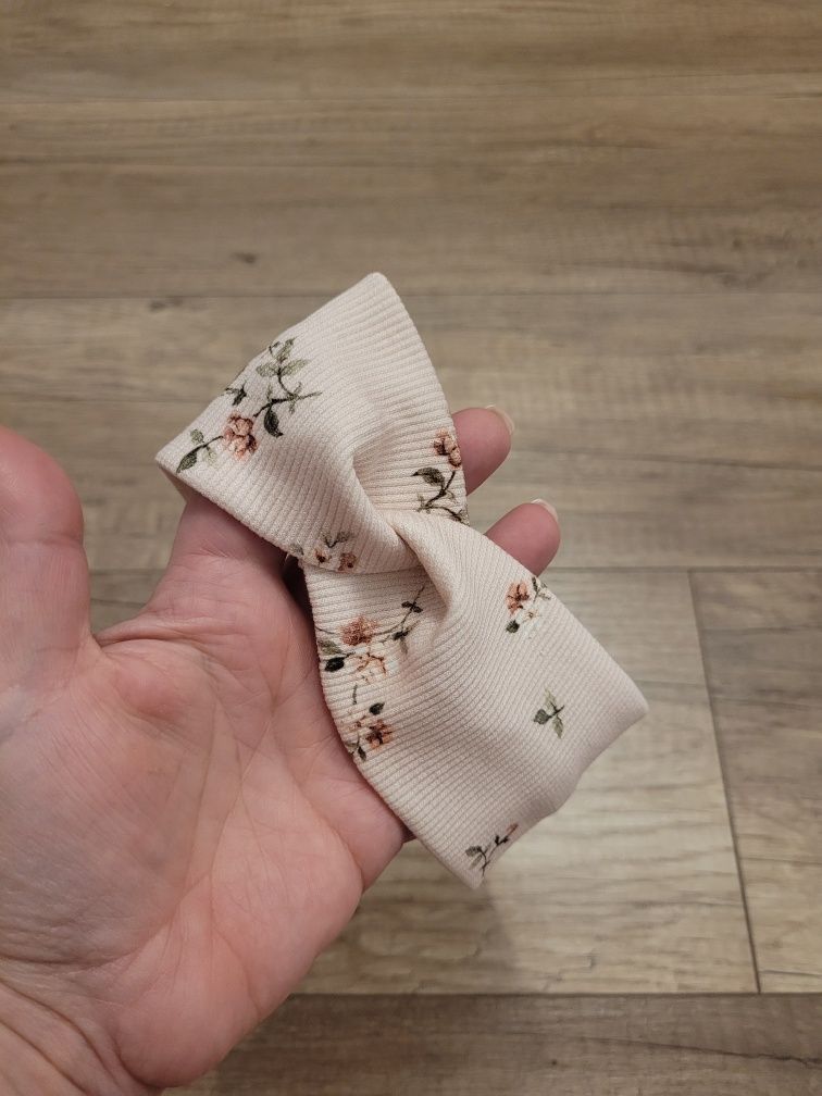 Nowa opaska handmade print kwiatowy 1-2 latka