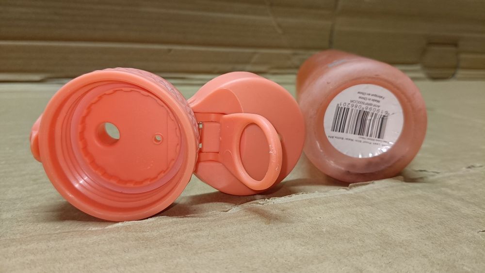 Butelka na wodę  Ion8 500 ml pomarańczowa przezroczysta