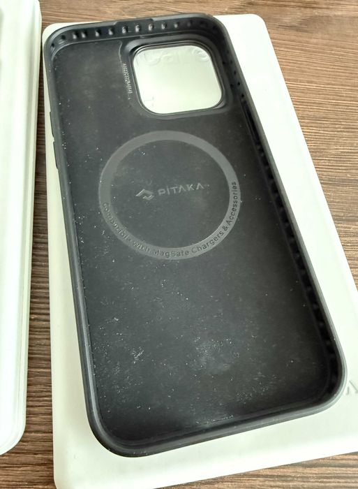 Чохол PITAKA MagEZ Case Pro 4 for iPhone 15 Pro Max (Black/Grey TWILL)