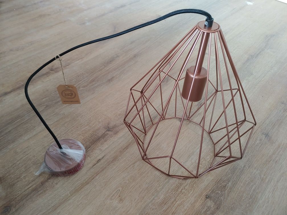 Eglo Carlton 49258 Lampa Wisząca Druciana Miedź