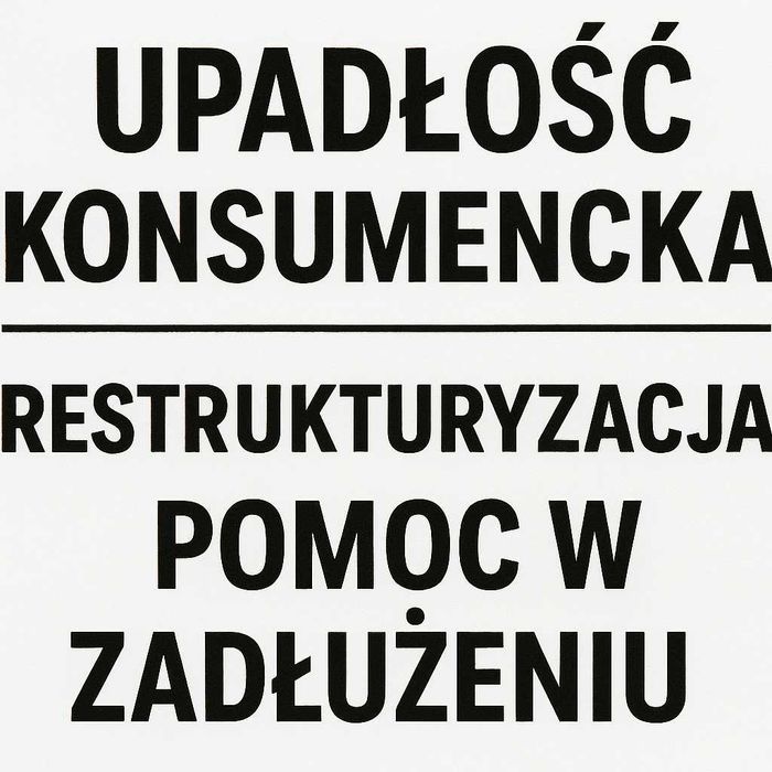 Upadłość konsumencka, restrukturyzacja, pomoc w zadłużeniu -też online