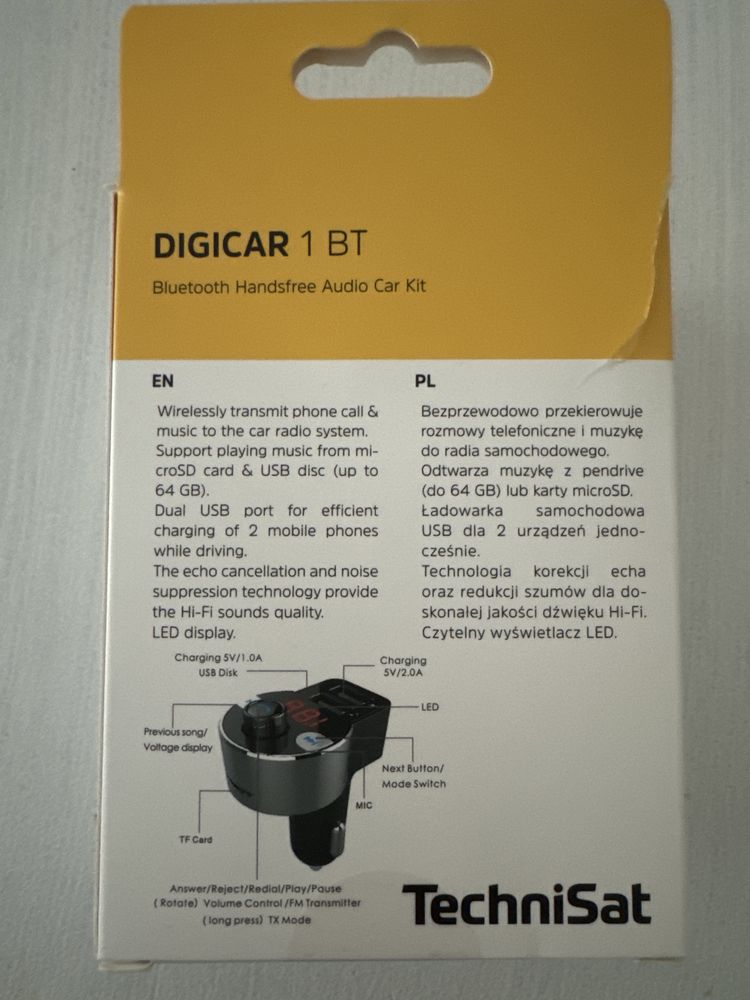 Transmiter samochodowy Digicar 1 BT TechniSat