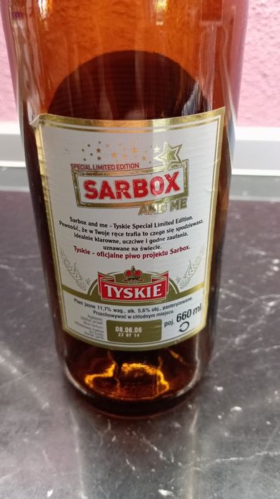 Butelka kolekcjonerska Sarbox Tyskie
