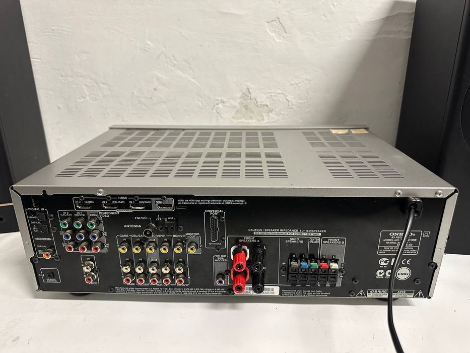 5.1 Amplituner Onkyo TX-SR 308, HDMI, 3 D, 100 watt