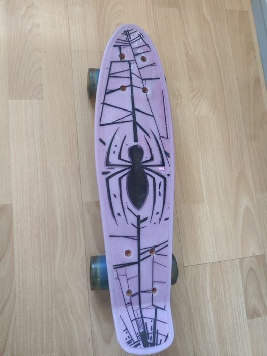 Marvel Spider, deskorolka, fiszka, koła kauczukowe