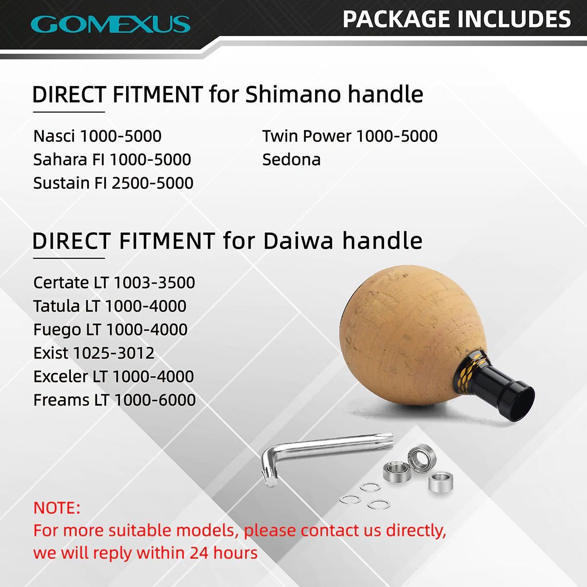 Power knob Gomexus 38 mm uniwersalny, lekki, naturalny korek