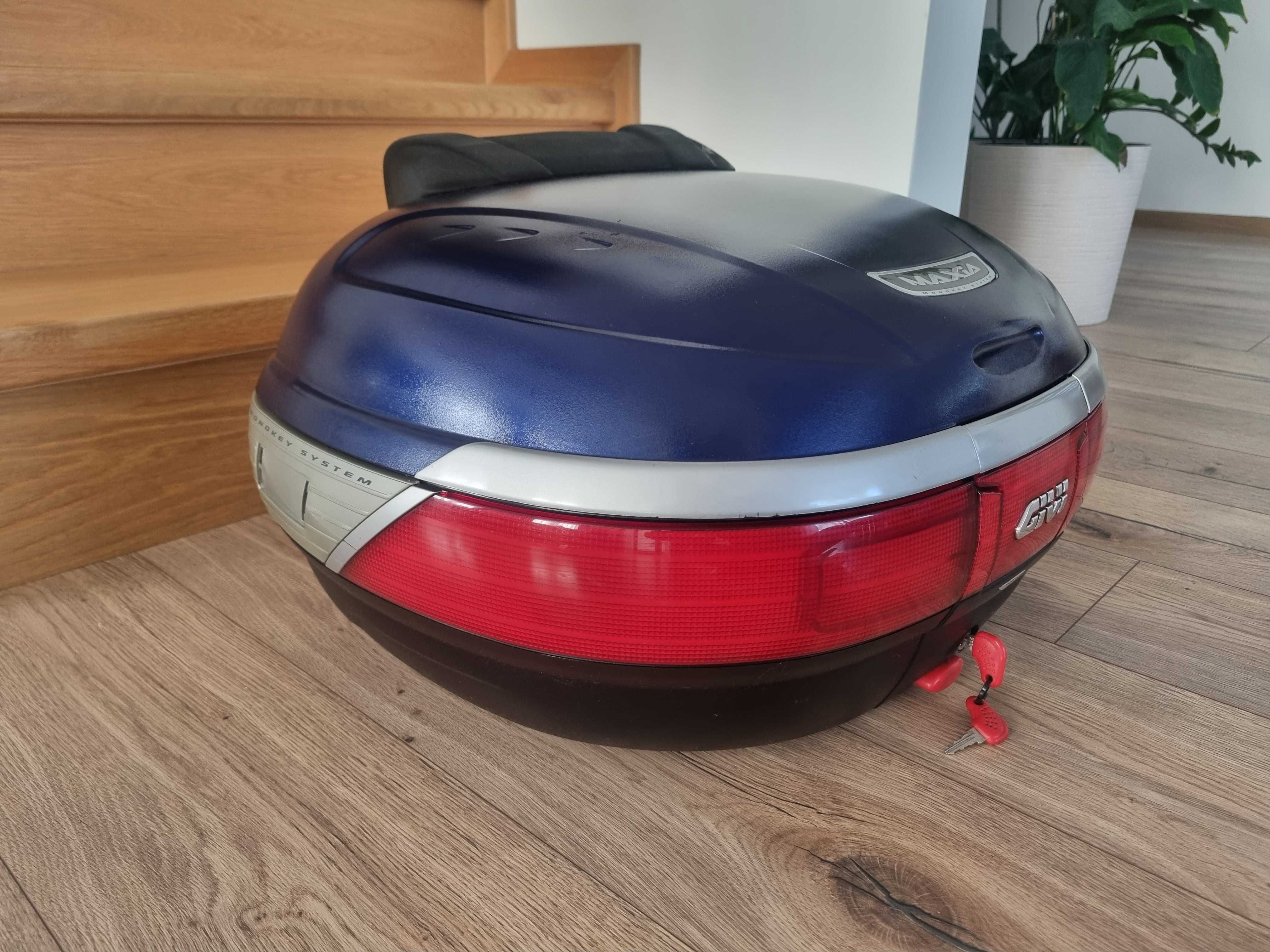 Kufer GIVI E52 Maxia II Monokey 52 L 2 Kaski + Oparcie Pasażera Kappa