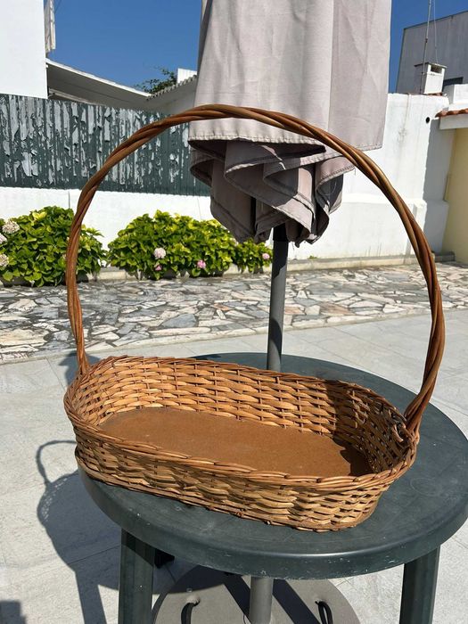 Cesta de verga retangular