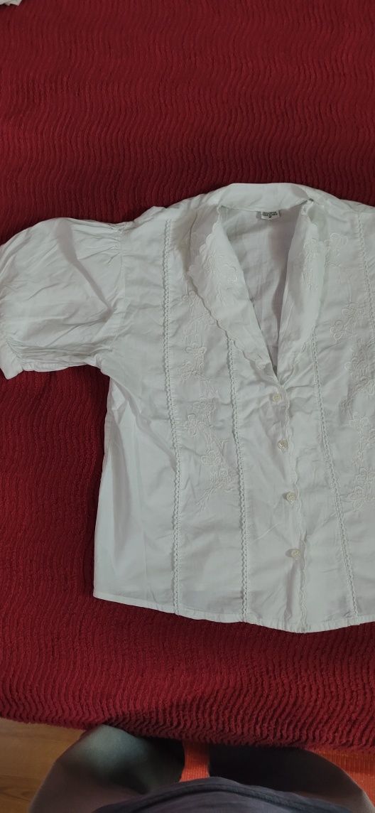 Blusa algodão manga curta.