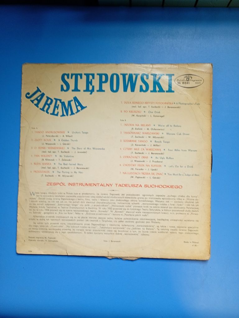 Płyta winylowa Stępowski Jarema Szemrane Tango