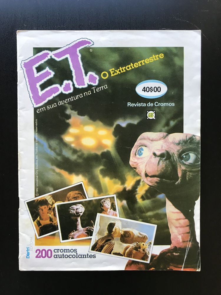Caderneta E.T. O Extraterrestre anos 80