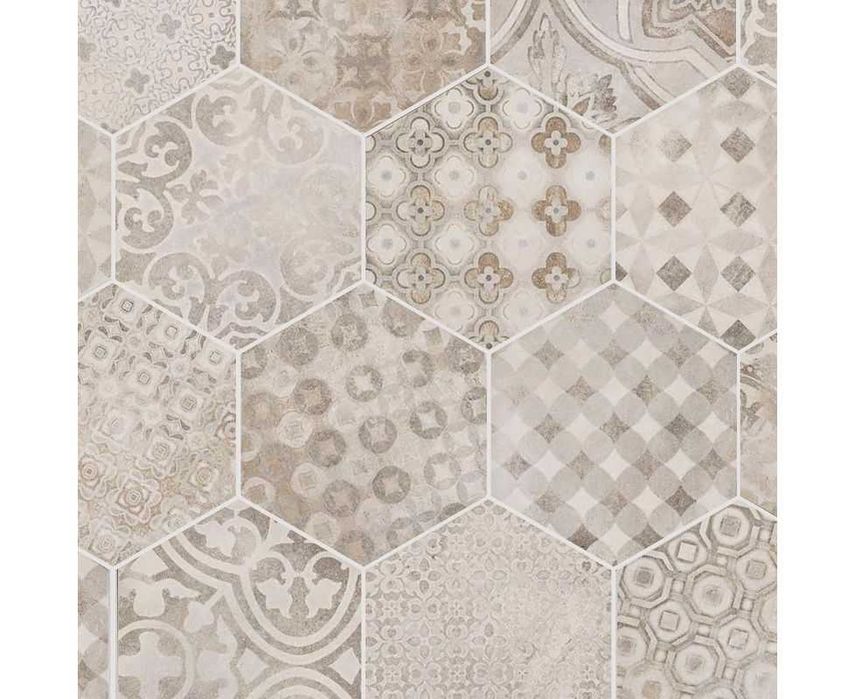 PŁYTKI GRESOWE Ragno Rewind Decore Cementine 21x18,2