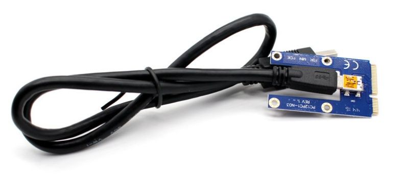 Riser Райзер Mini PCI-E -> USB 3.0 плата+USB шнур МИНИ PCI-E/ exp gdc