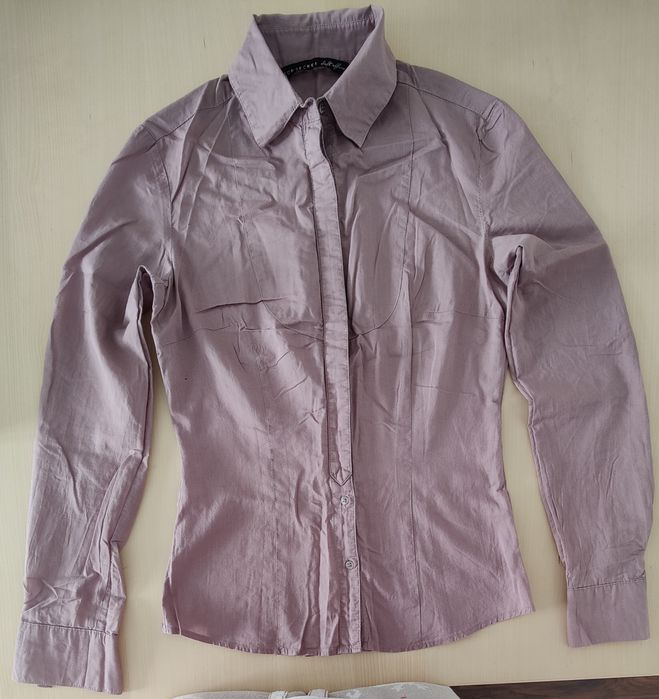 Koszula z długim rękawem; 34/6/XS; Top Secret; fiolet/wrzos/liliowy