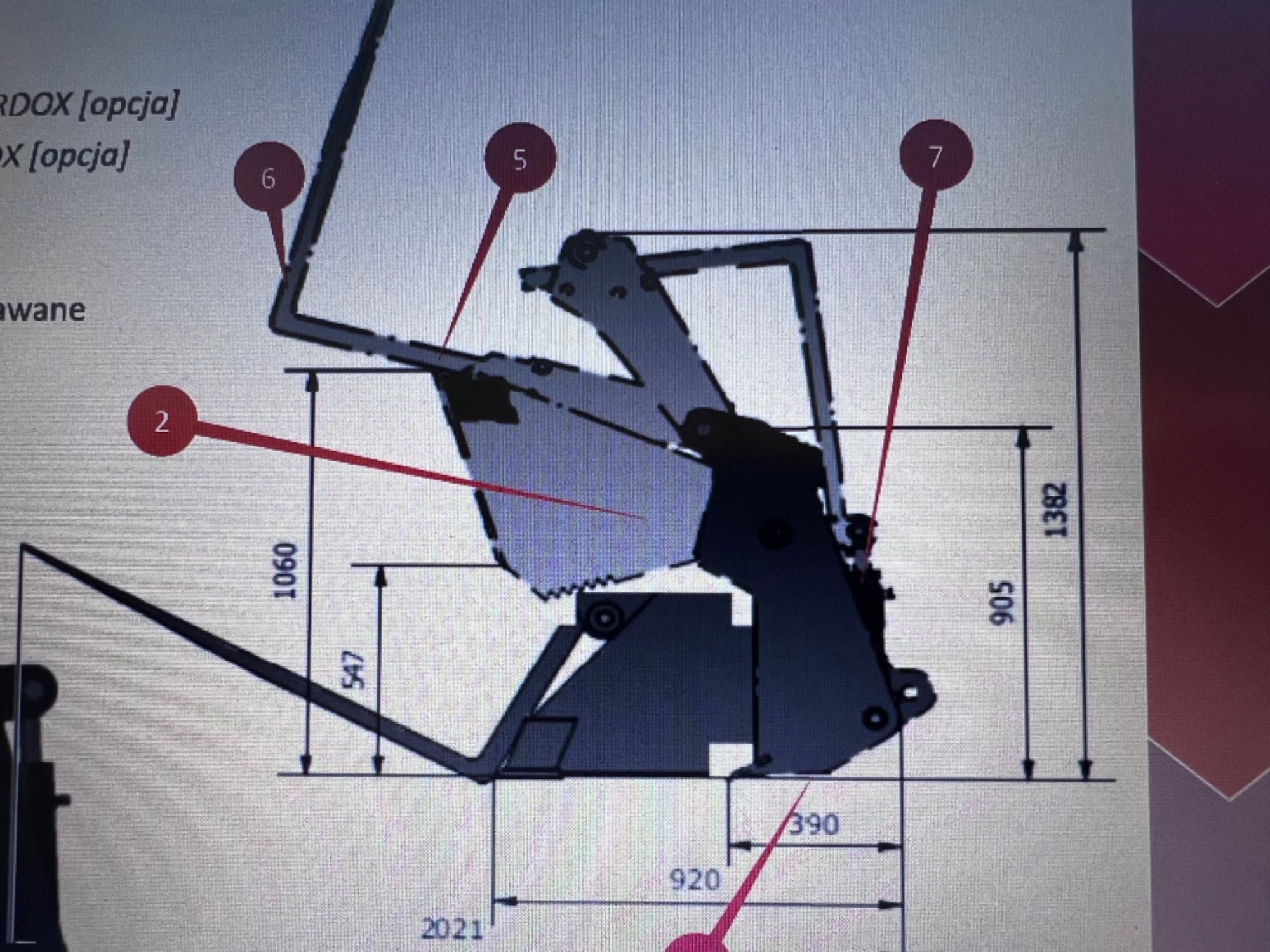 Łyżka przednia budowlana 6 w 1 JCB 3cx 4cx szufla widły manitou CAT