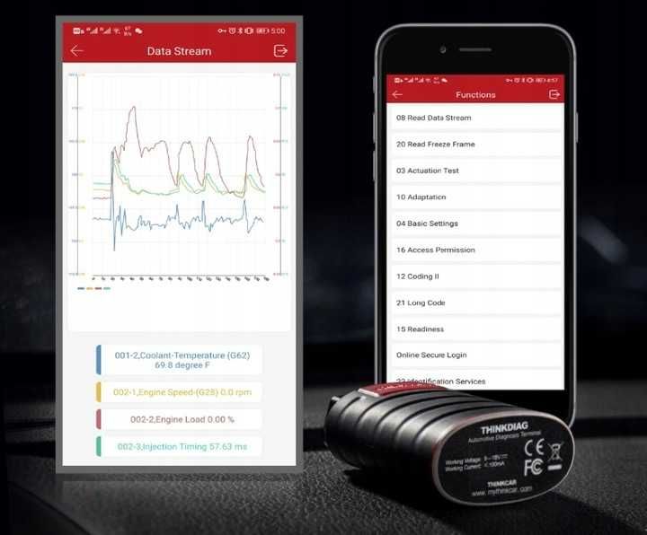 Tester diagnostyczny THINKDIAG FULL 2025 j. Polski + Tablet 8" LENOVO