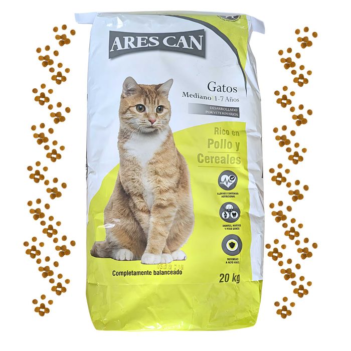 Pełnoporcjowa Sucha Karma Dla Kotów Dorosłych Ares Kurczak 20 Kg Spain