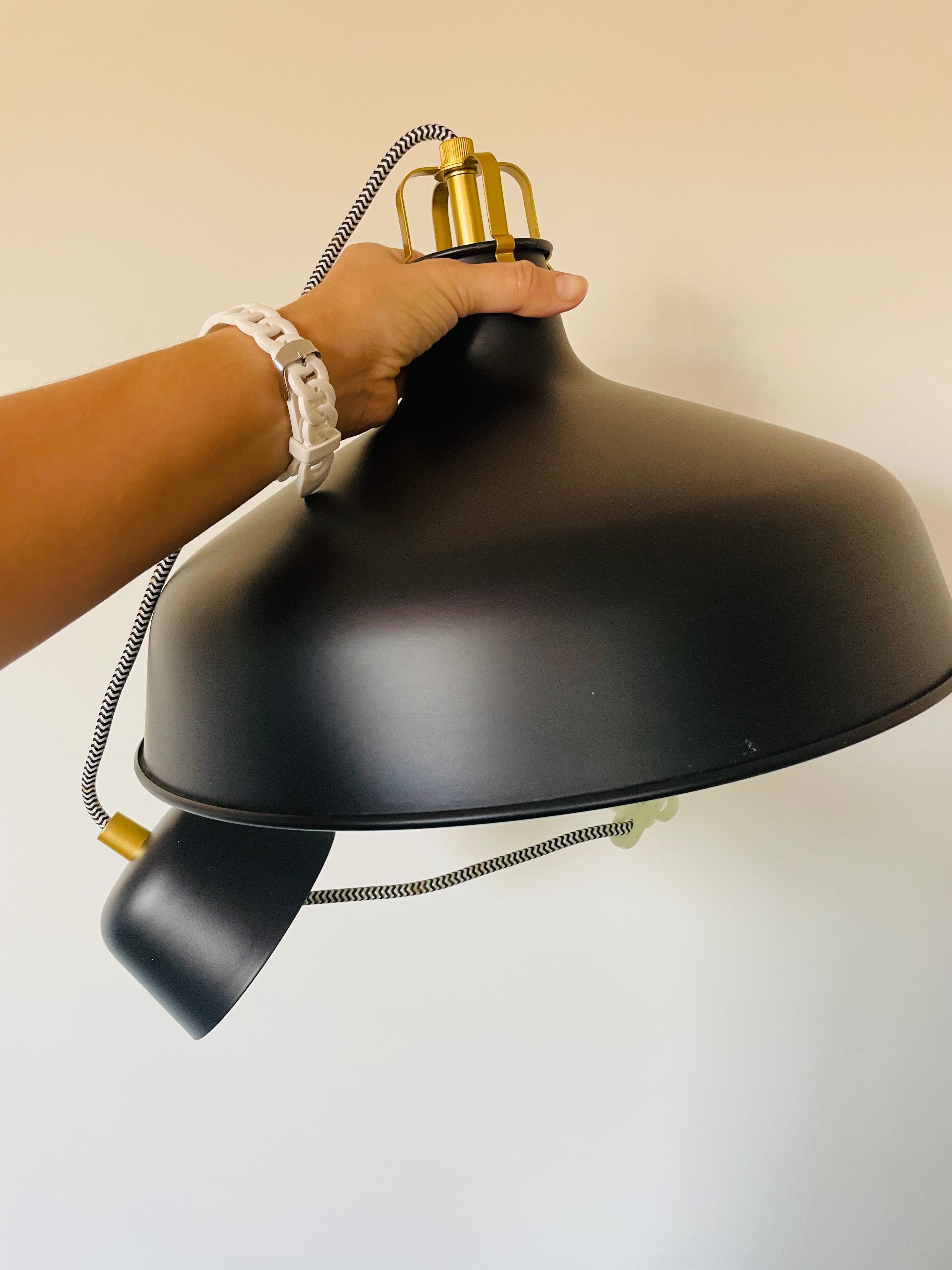 Candeeiro preto Ikea Ranarp