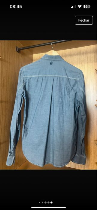 camisa azul SOLID JEANS