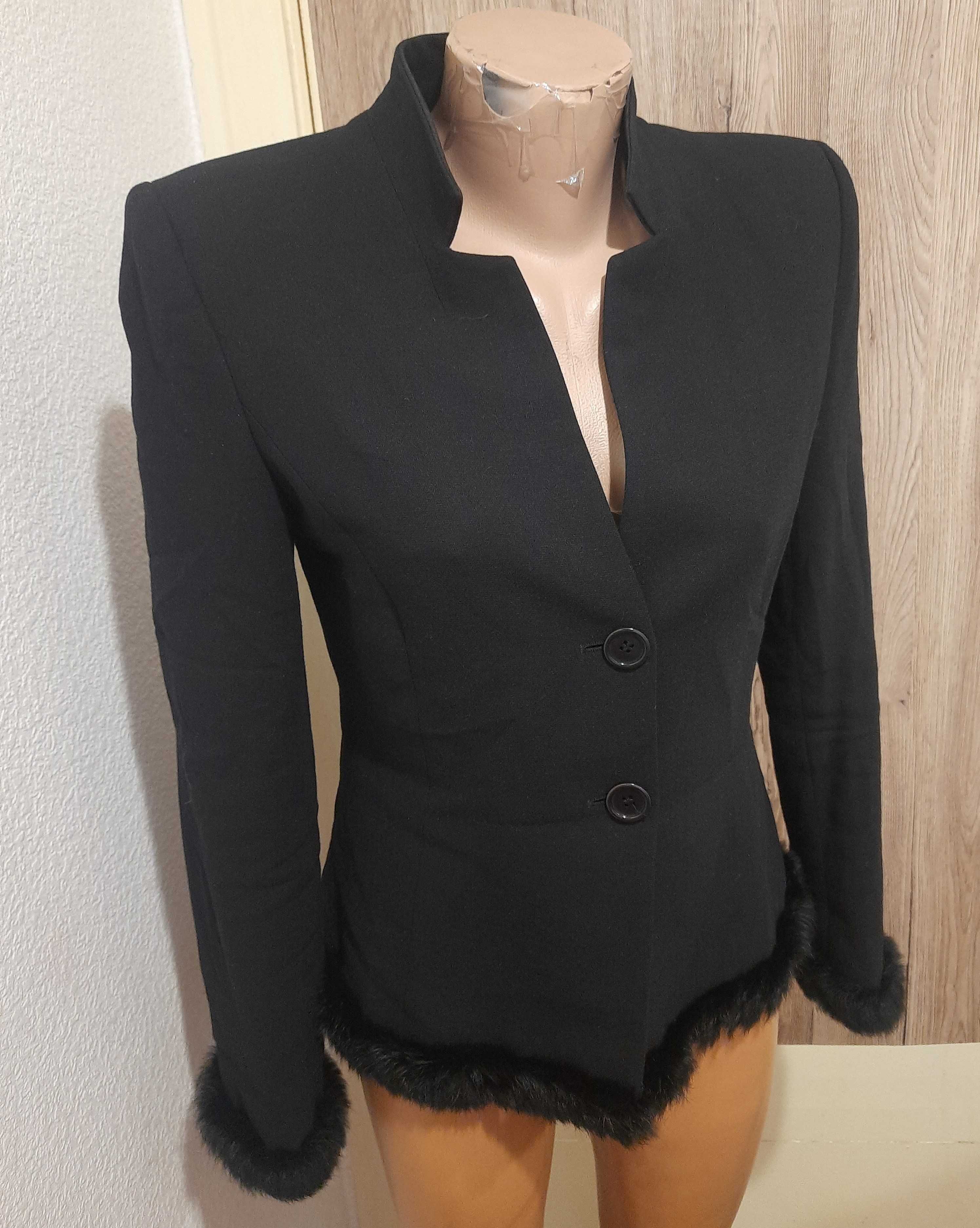 Zara, Cos женский пиджак с мехом натуральным Шиншила