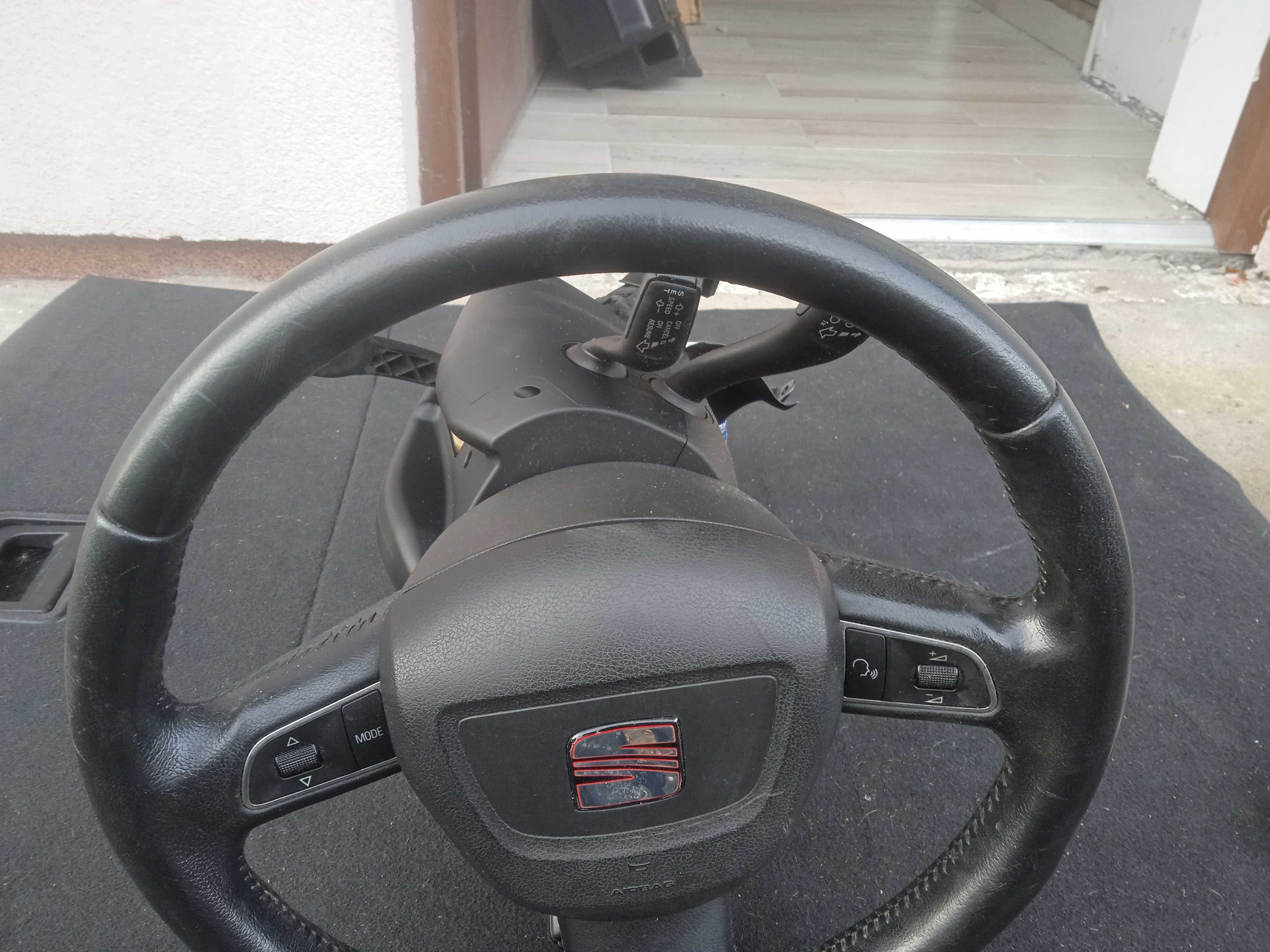 Kierownica multifunkcyjna skóra seat exeo komplet