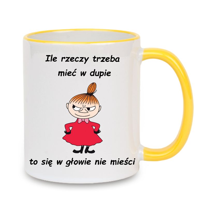 Kubek z nadrukiem Mała Mi, Muminki, Śmieszne, Zabawny tekst BUŻ-MI-054