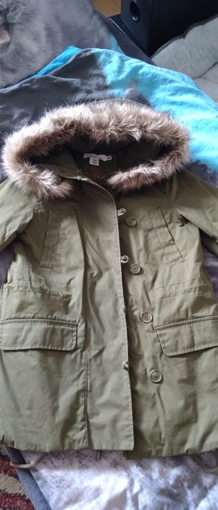 Kurtka zimowa parka H&M rozmiar 34