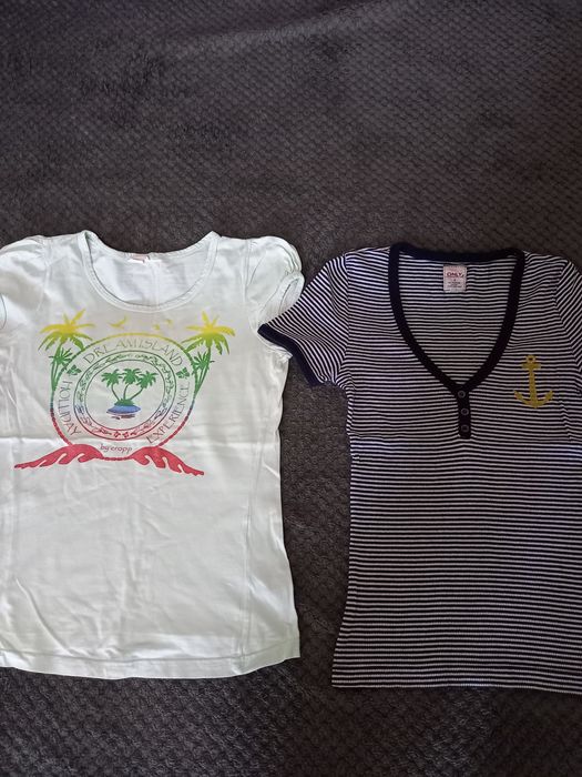 Bluzki T-shirty 4 sztuki  Only H&M S/XS