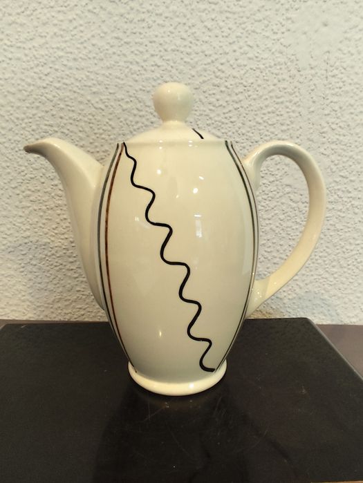 Dzbanek fajans koło new look vintage retro prl vintage