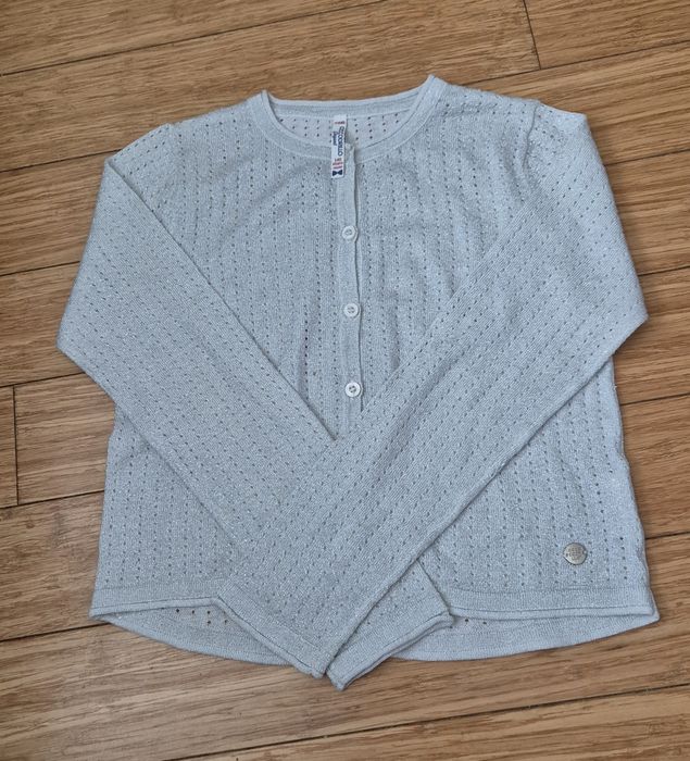 Piękny sweterek z srebrna nitką Coccodrillo Rozmiar. 140