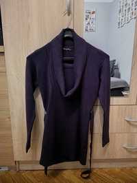 Fioletowa tunika sweter damski rozmiar L/XL