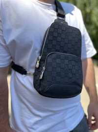 Чоловіча сумка-слінг - Louis Vuitton, шкіряна