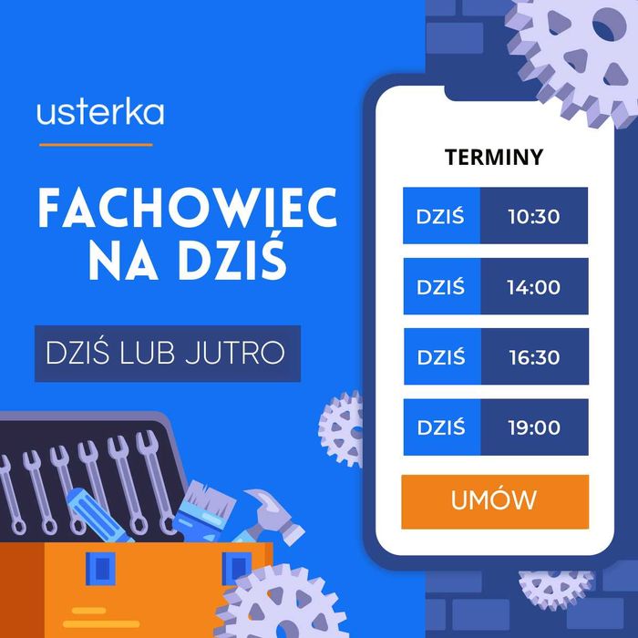 Naprawa pralek i zmywarek, wybierz termin on-line. NA DZIŚ LUB JUTRO.