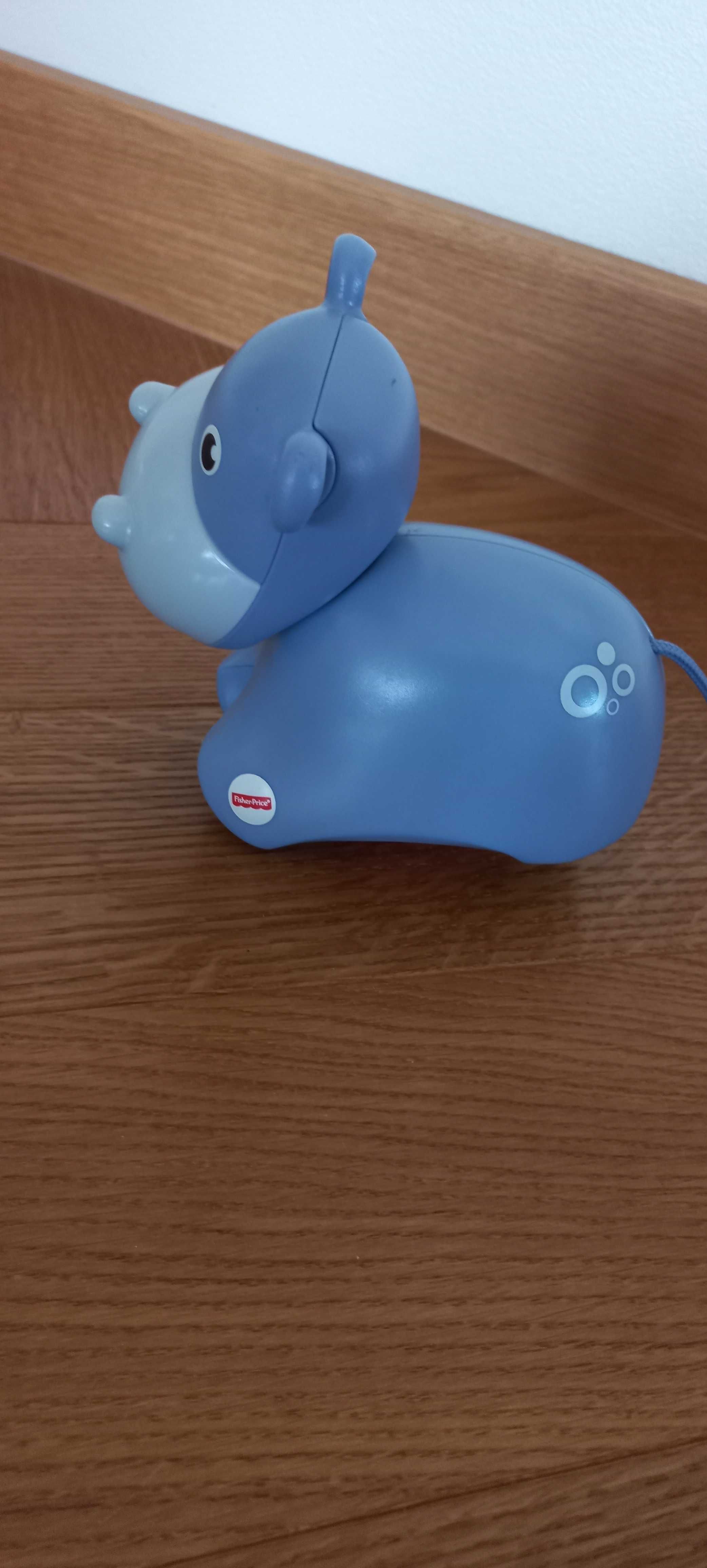 Jeżdżący hipopotam Fisher Price do raczkowania